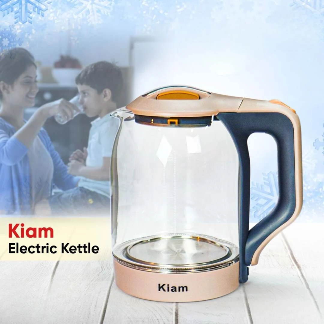 Kiam 1.8L Glass Electric Kettle BL-002