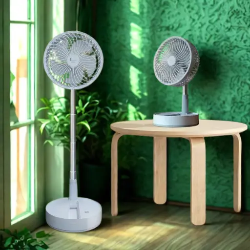 Supermoon SM 6615 Mini Rechargeable Fan - Adjustable Stand – AC-DC