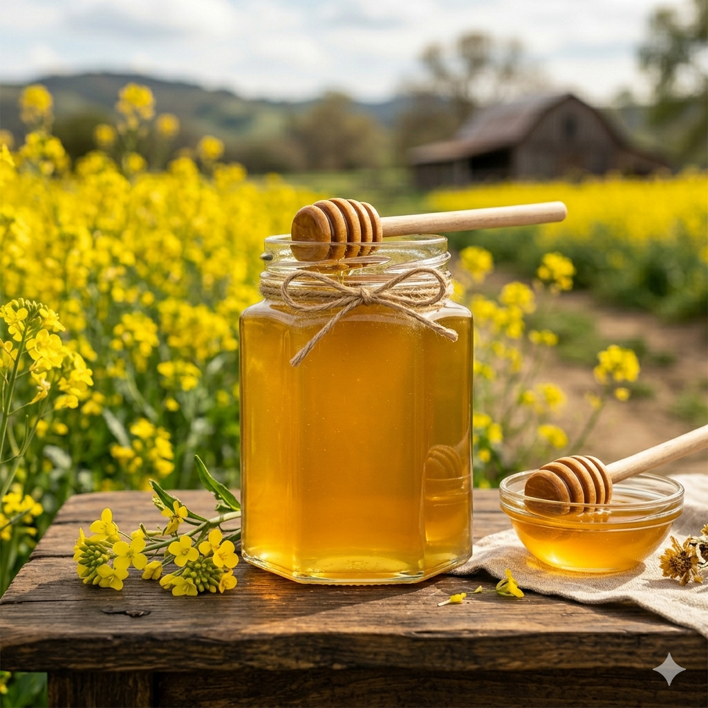 Premium Raw Mustard Honey
