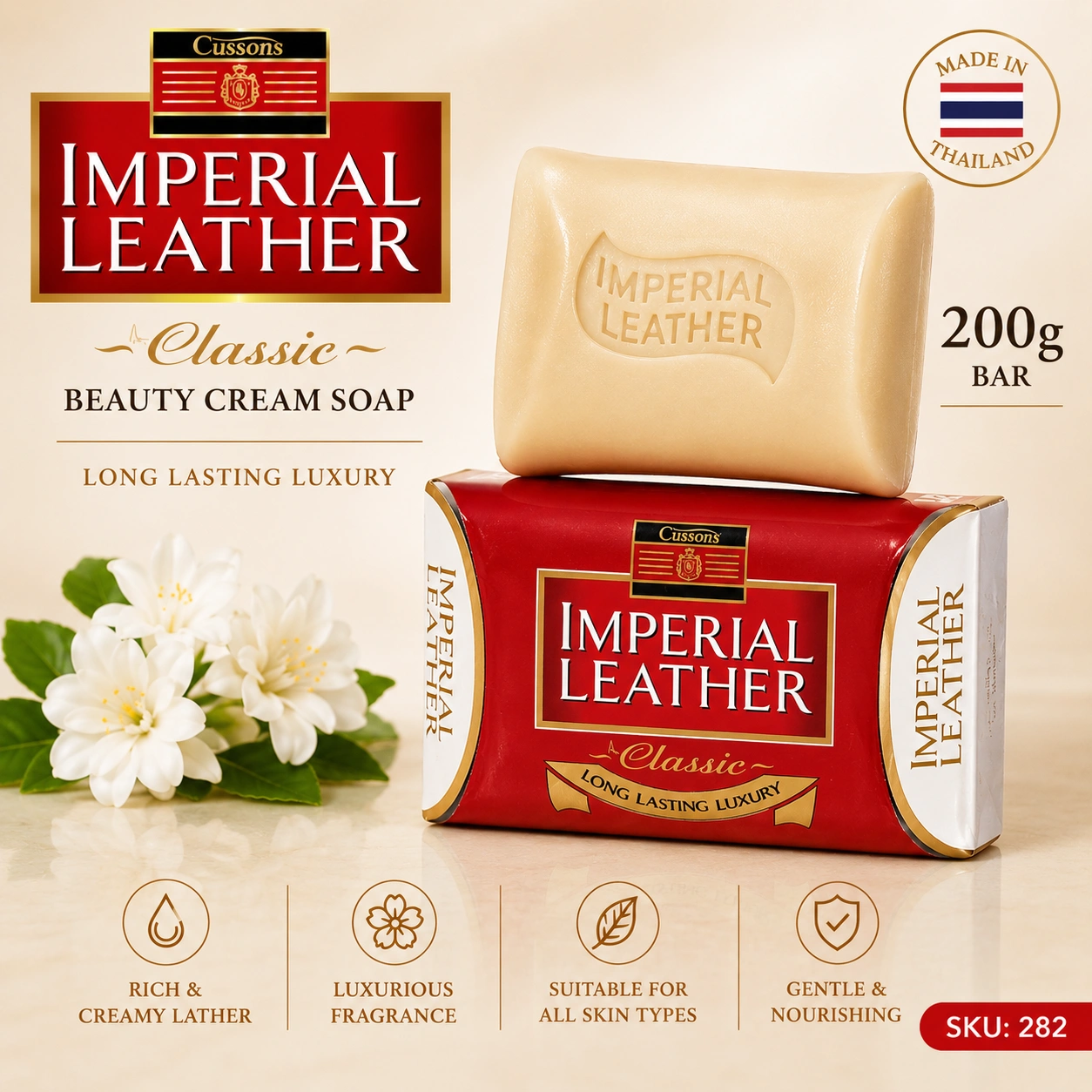 Cussons Imperial Leather Classic Soap 200g Bar Made in Thailand